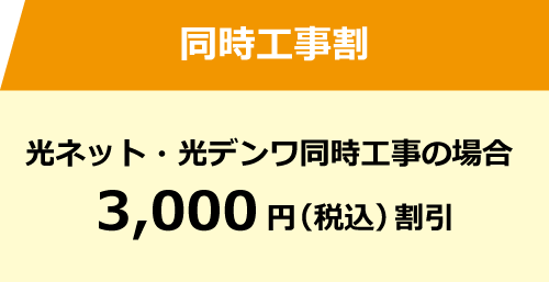 同時工事割