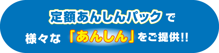 定額あんしんパックで様々な「あんしん」をご提供！！